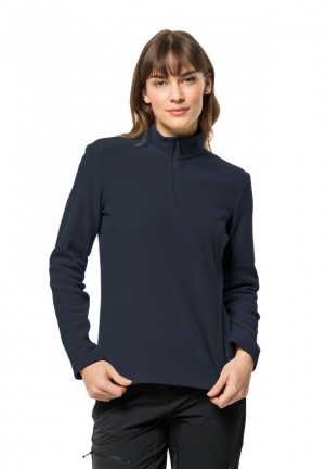 Navy Jack Wolfskin Taunus Hz Women T Shirts | 49749519