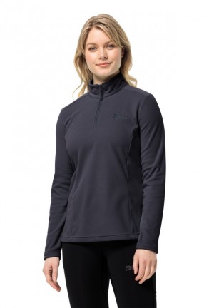 Navy Jack Wolfskin Taunus Hz Women T Shirts | 52244053