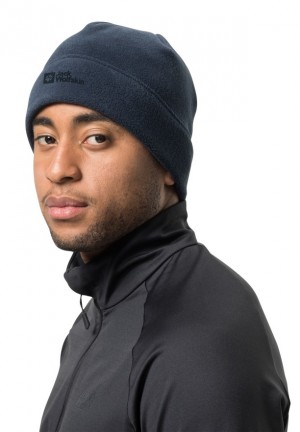 Navy Jack Wolfskin Vertigo Men Beanie | 36544943
