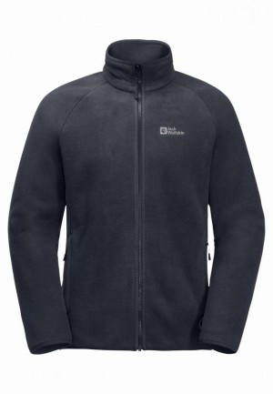 Navy Jack Wolfskin Waldsteig Fz Men Fleece Jackets | 64593558