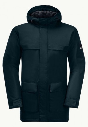 Navy Jack Wolfskin Winterlager Men Coats | 50140869