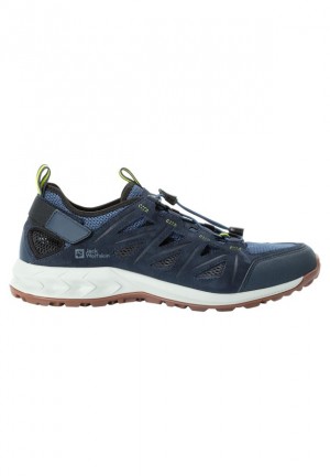Navy Jack Wolfskin Woodland 2 Hybrid Low Men Hiking Shoes | 58306108
