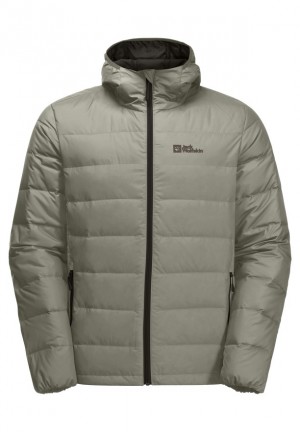 Olive Jack Wolfskin Ather Hoody Men Down Jackets | 11949206