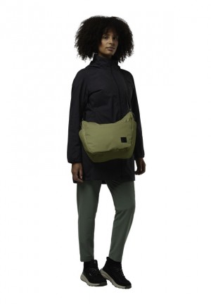 Olive Jack Wolfskin Burgweg Men Shoulder Bags | 56472192