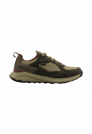 Olive Jack Wolfskin Camp Fever Texapore Low Men Outdoor Shoes | 55309189