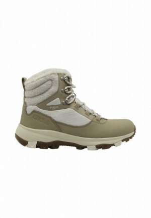 Olive Jack Wolfskin Everquest Texapore High Women Winter Shoes | 36037191
