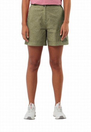 Olive Jack Wolfskin Karana Women Shorts | 13243367