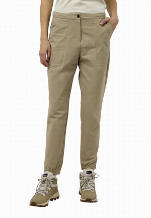 Olive Jack Wolfskin Newport Women Pants | 83803382