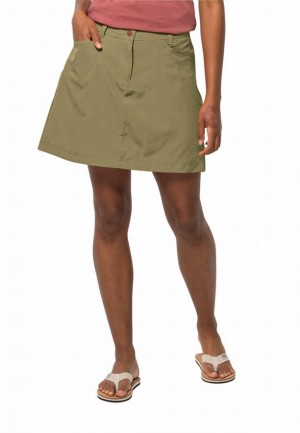 Olive Jack Wolfskin Sonora Women Skorts | 38603672