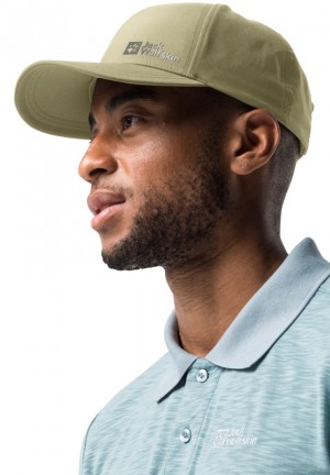 Olive Jack Wolfskin Summer Storm Xt Men Baseball Caps | 59511378