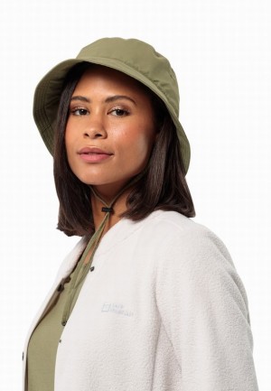 Olive Jack Wolfskin Sun Women Hats | 59211424