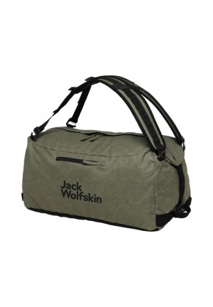 Olive Jack Wolfskin Traveltopia 45 Men Duffle Bags | 74139296