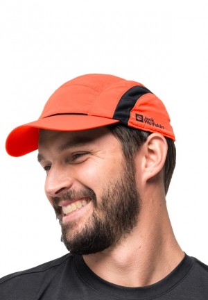 Orange Jack Wolfskin Vent Men Baseball Caps | 74535673