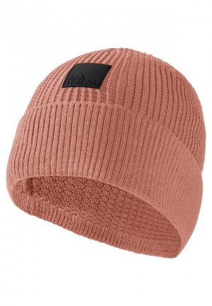 Pink Jack Wolfskin Reyuse Women Beanie | 65555835