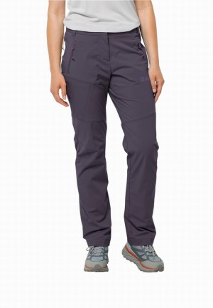 Purple Jack Wolfskin Glastal Women Hiking Pants | 87064038