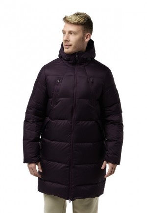 Purple Jack Wolfskin Wandermood Down Men Coats | 65578608