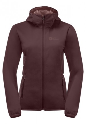 Red Jack Wolfskin Bornberg Hoody Women Jackets | 99018423