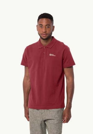 Red Jack Wolfskin Essential Men Polo Shirts | 77083611