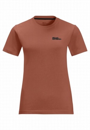 Red Jack Wolfskin Essential Women T Shirts | 78891698