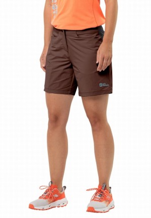 Red Jack Wolfskin Gravex Women Shorts | 12879188