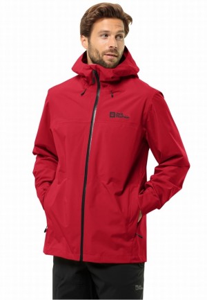 Red Jack Wolfskin Highest Peak 3l Men Rain Jackets | 55320715
