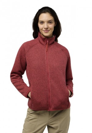 Red Jack Wolfskin Kaminfeuer Women Fleece Jackets | 70408289