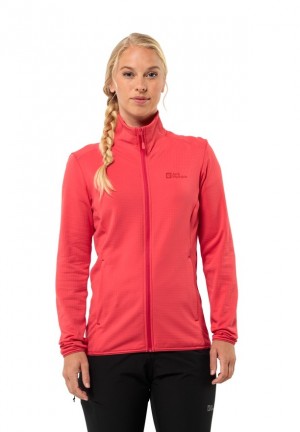 Red Jack Wolfskin Kolbenberg Fz Women Fleece Jackets | 89228277