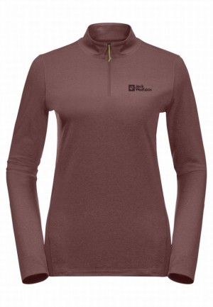Red Jack Wolfskin Skyhermal Hz Women T Shirts | 71052134