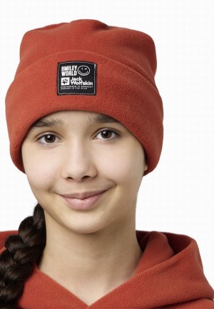 Red Jack Wolfskin Smileyworld Teen Women Beanie | 50695391
