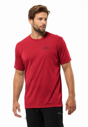 Red Jack Wolfskin Vonnan S/s Men T Shirts | 30134373