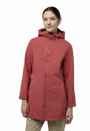 Red Jack Wolfskin Windland Women Softshell Jackets | 97590748