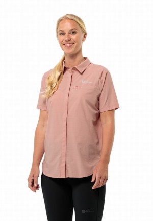 Rose Jack Wolfskin Vandra S/s Women Shirts | 41637503