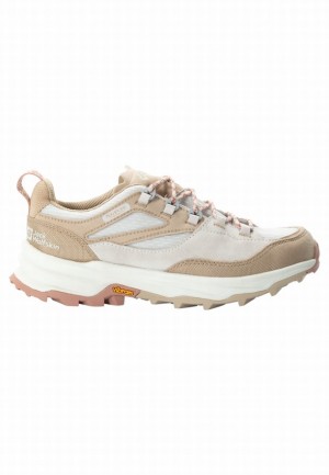 White Jack Wolfskin Cyrox Texapore Low Women Hiking Shoes | 13392299