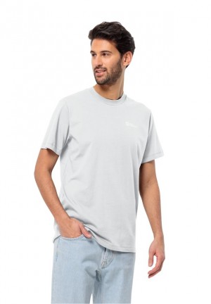 White Jack Wolfskin Essential Men T Shirts | 82829345