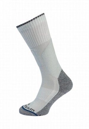 White Jack Wolfskin Trek Func Cl C Women Socks | 83763499