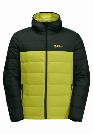 Yellow Jack Wolfskin Ather Hoody Men Down Jackets | 11739434
