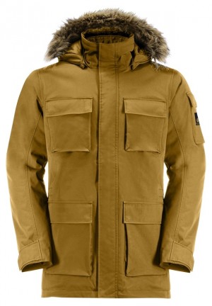 Yellow Jack Wolfskin Glacier Canyon Men Coats | 20671818