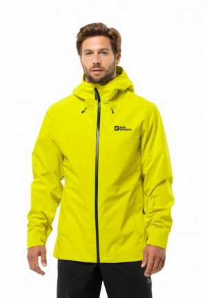 Yellow Jack Wolfskin Highest Peak 3l Men Rain Jackets | 21751469
