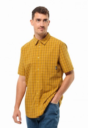 Yellow Jack Wolfskin Hot Springs Men Shirts | 80172735