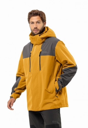 Yellow Jack Wolfskin Jasper 2l Men Rain Jackets | 78548705