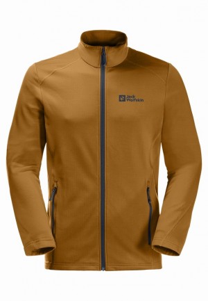 Yellow Jack Wolfskin Kolbenberg Fz Men Fleece Jackets | 52926174