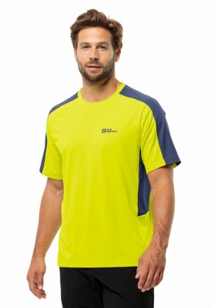 Yellow Jack Wolfskin Narrows Men T Shirts | 59148468