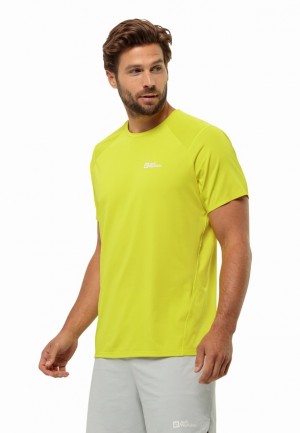 Yellow Jack Wolfskin Prelight Chill Men T Shirts | 77704899