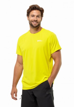 Yellow Jack Wolfskin Prelightrail Men T Shirts | 91256042