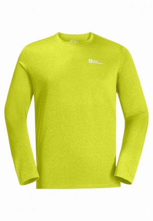Yellow Jack Wolfskin Skyhermal L/s Men T Shirts | 33936977