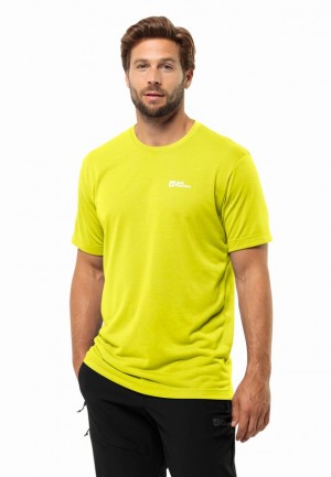 Yellow Jack Wolfskin Vonnan S/s Men T Shirts | 37960024