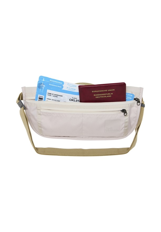 Beige Jack Wolfskin Document Belt De Luxe Men Bum Bag | 61463841