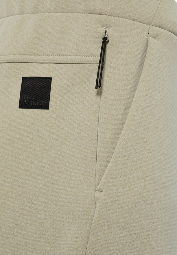 Beige Jack Wolfskin Wanderest Men Hiking Pants | 55073422
