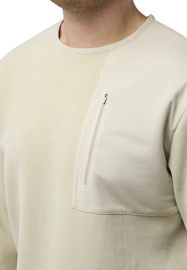 Beige Jack Wolfskin Wanderest Pullover Men Jumpers | 82831634
