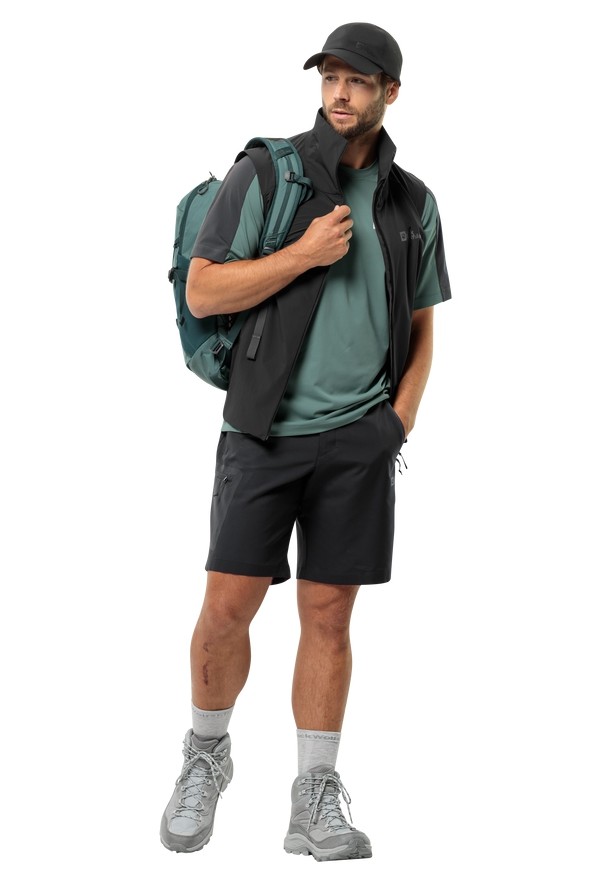 Black Jack Wolfskin Active Track Men Shorts | 25858676